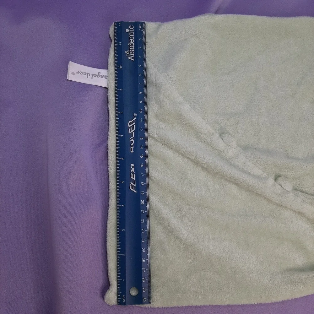 Angel Dear Frog Froggy Security Blanket Lovey Green Tan‎ Unisex 12 x 12 inch